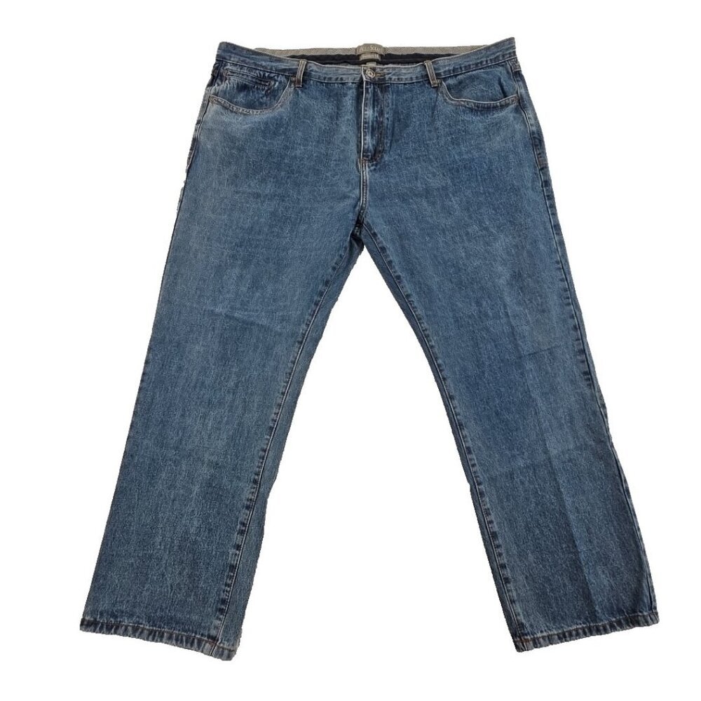 Paulo Solari Modern Fit Jeans Men's 48x30 Medium Wash Straight Leg EUC Old Money